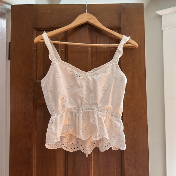 PAIGE White Eyelet Lace Blouse - Picture 3 of 6